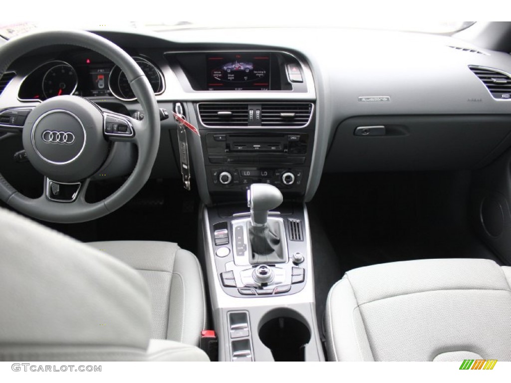 2013 Audi A5 2.0T quattro Cabriolet Titanium Grey/Steel Grey Dashboard Photo #93807133