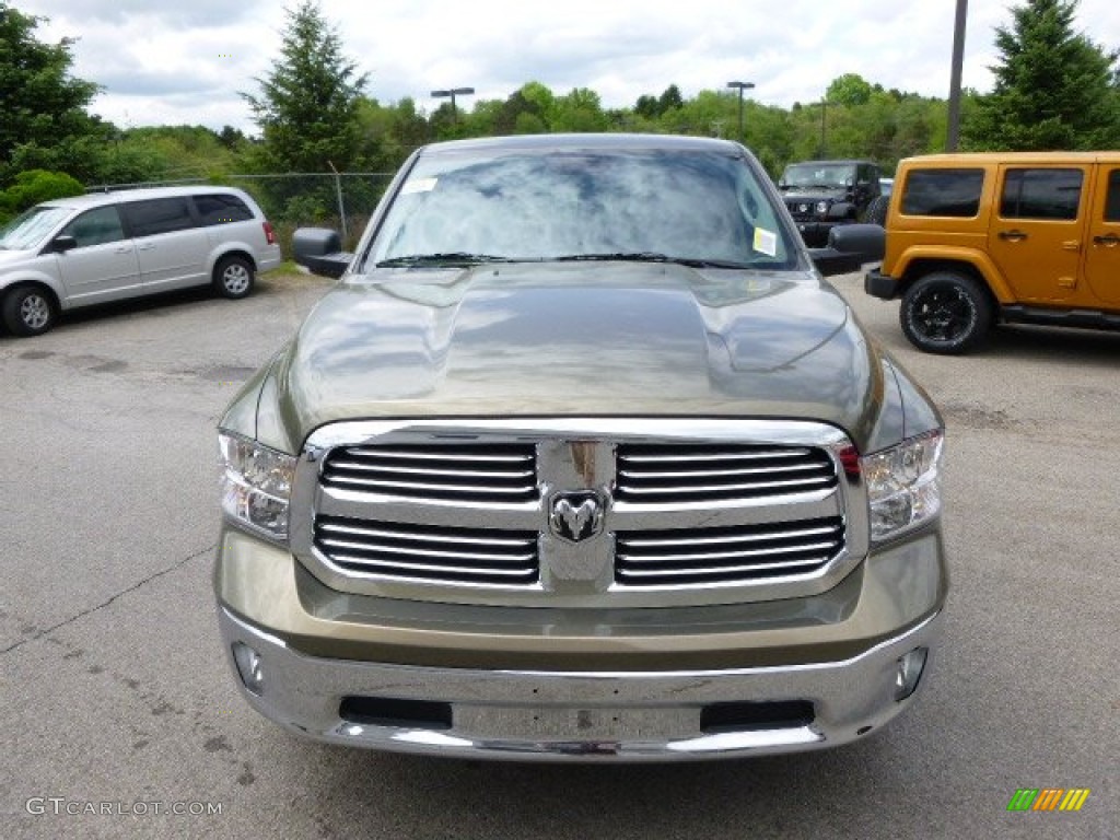 2014 1500 Big Horn Crew Cab 4x4 - Prairie Pearl Coat / Black/Diesel Gray photo #3