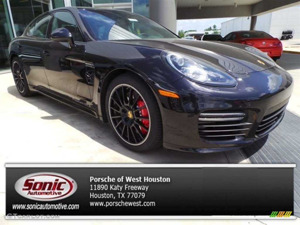 2014 Panamera GTS - Basalt Black Metallic / Black photo #1