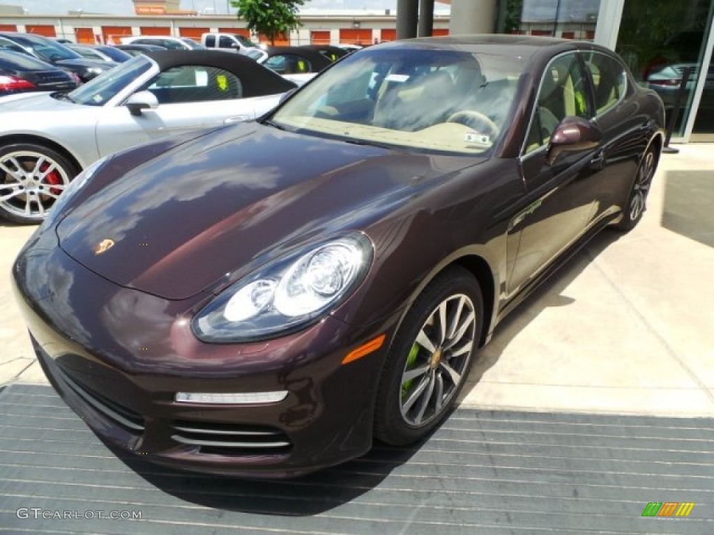 Mahogany Metallic 2014 Porsche Panamera S E-Hybrid Exterior Photo #93810865