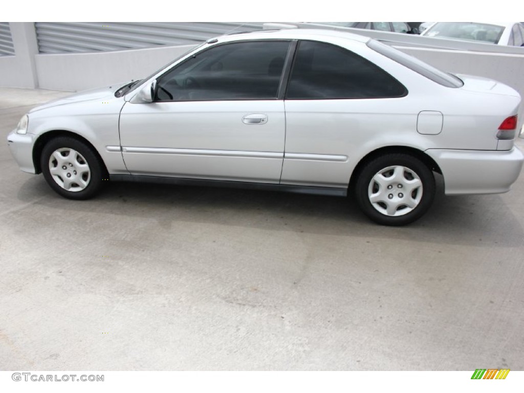 2000 Civic EX Coupe - Vogue Silver Metallic / Dark Gray photo #3