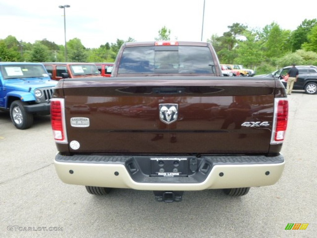 2014 2500 Laramie Longhorn Crew Cab 4x4 - Western Brown / Canyon Brown/Light Frost Beige photo #7