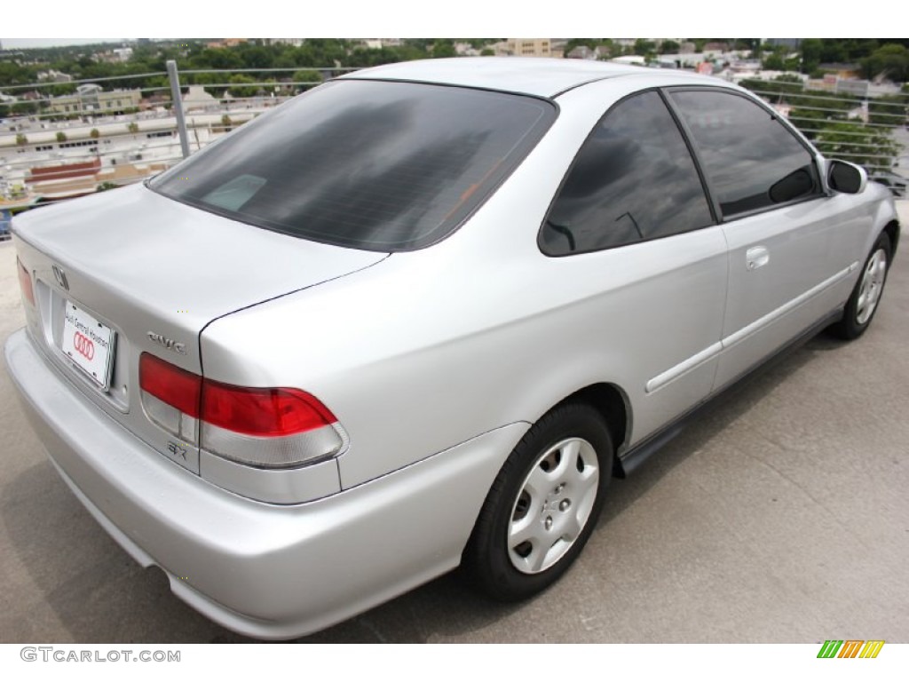 2000 Civic EX Coupe - Vogue Silver Metallic / Dark Gray photo #6