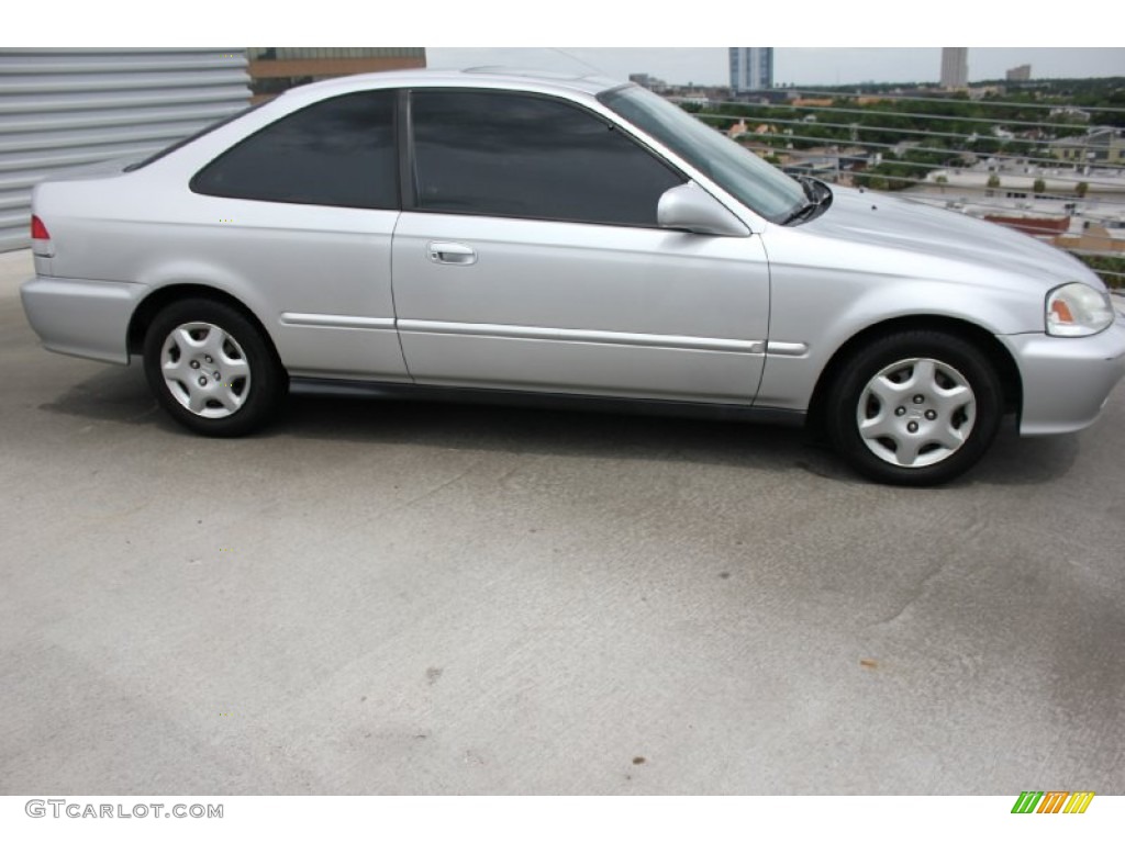 2000 Civic EX Coupe - Vogue Silver Metallic / Dark Gray photo #7