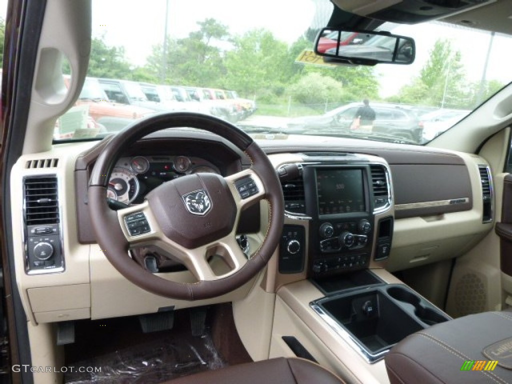 2014 2500 Laramie Longhorn Crew Cab 4x4 - Western Brown / Canyon Brown/Light Frost Beige photo #12