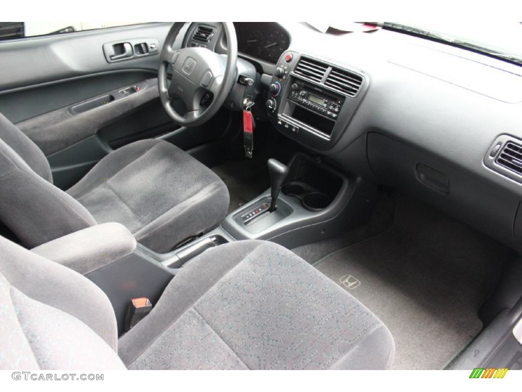 2000 Civic EX Coupe - Vogue Silver Metallic / Dark Gray photo #23