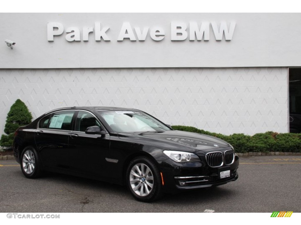 2013 7 Series 740Li xDrive Sedan - Black Sapphire Metallic / Black photo #1