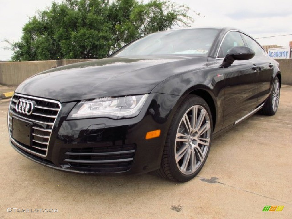 Phantom Black Pearl 2014 Audi A7 3.0T quattro Premium Plus Exterior Photo #93814255