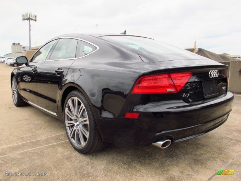 Phantom Black Pearl 2014 Audi A7 3.0T quattro Premium Plus Exterior Photo #93814273