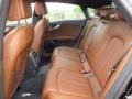 2014 Audi A7 Nougat Brown Interior Rear Seat Photo