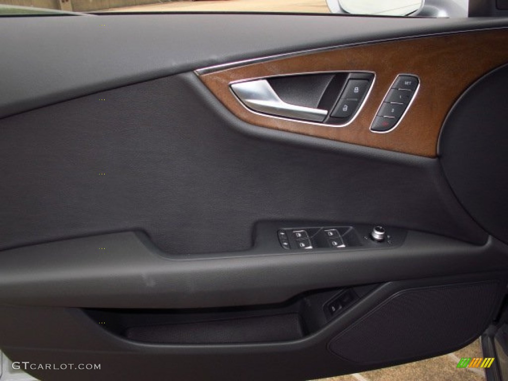 2014 Audi A7 3.0 TDI quattro Premium Plus Black Door Panel Photo #93815025