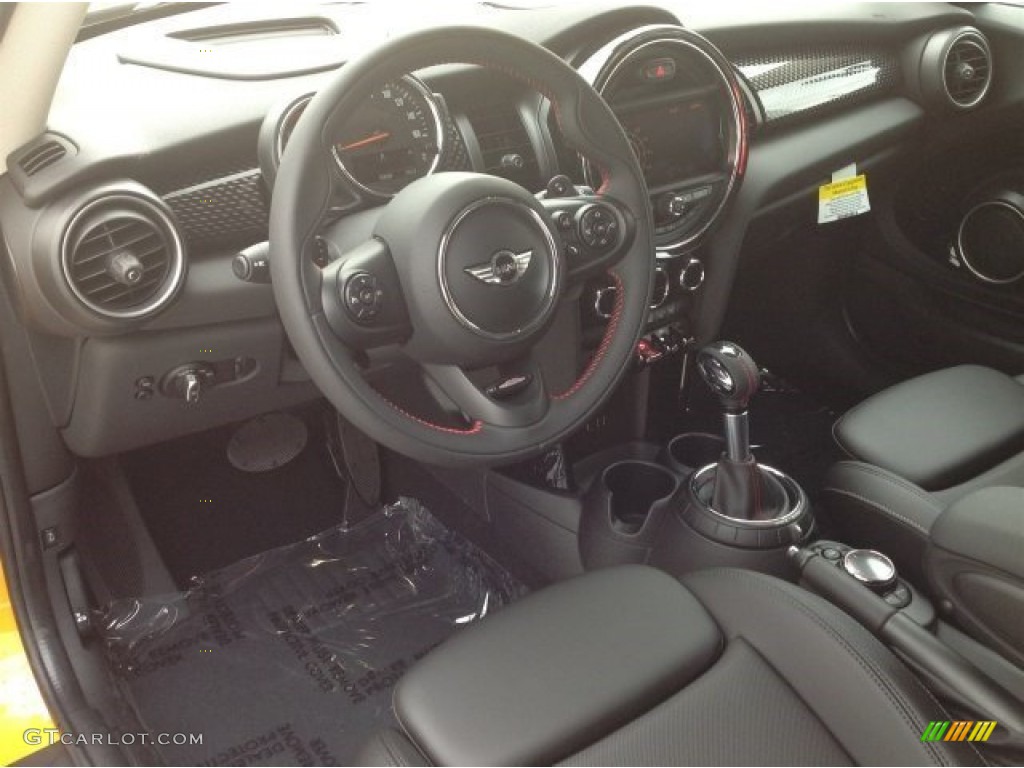 Carbon Black Interior 2014 Mini Cooper S Hardtop Photo #93815923