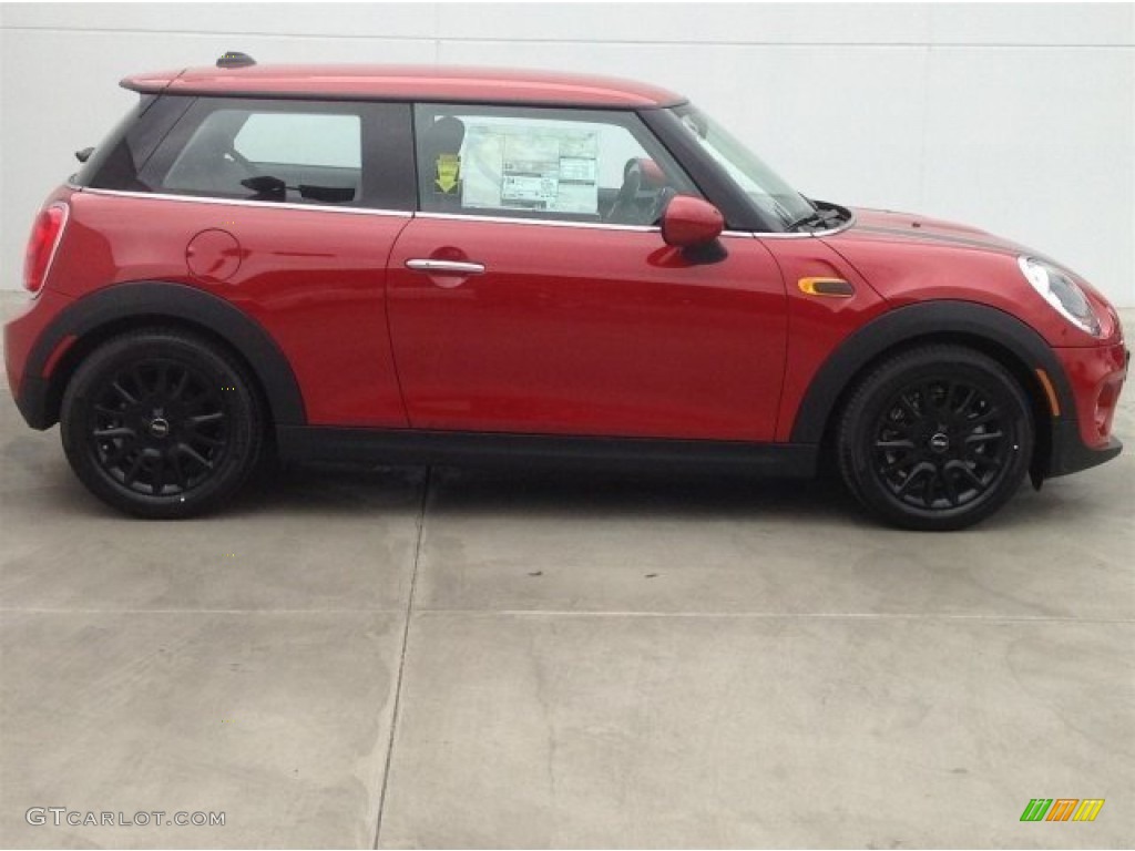 Blazing Red Metallic 2014 Mini Cooper Hardtop Exterior Photo #93816250