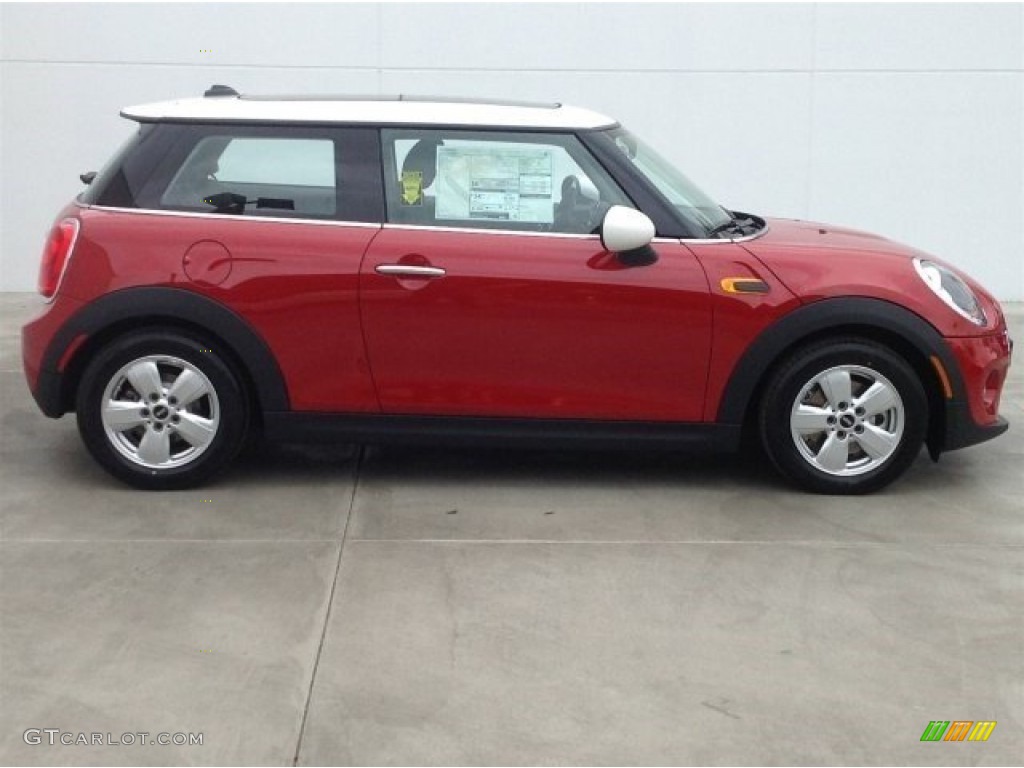 Blazing Red Metallic 2014 Mini Cooper Hardtop Exterior Photo #93816451