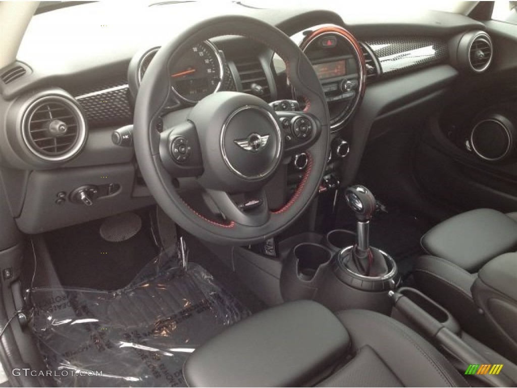 Carbon Black Interior 2014 Mini Cooper S Hardtop Photo #93816943