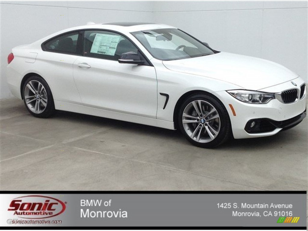 2014 4 Series 435i Coupe - Alpine White / Black photo #1