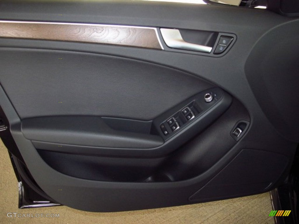 2014 Audi A4 2.0T quattro Sedan Black Door Panel Photo #93817195