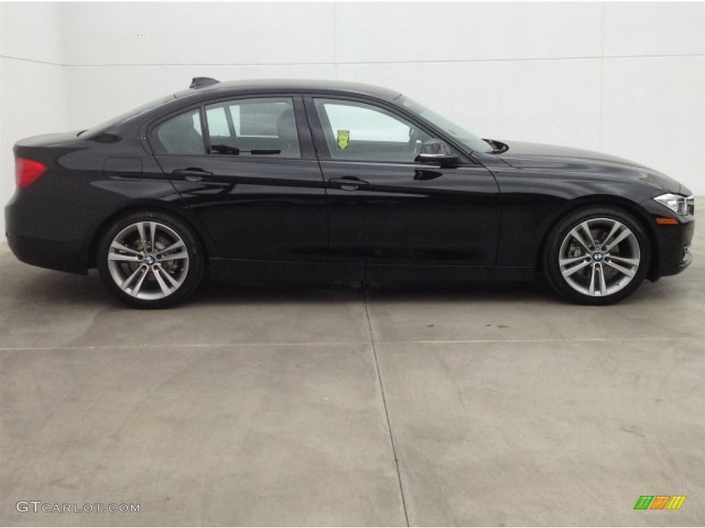 2014 3 Series 328i Sedan - Jet Black / Black photo #2