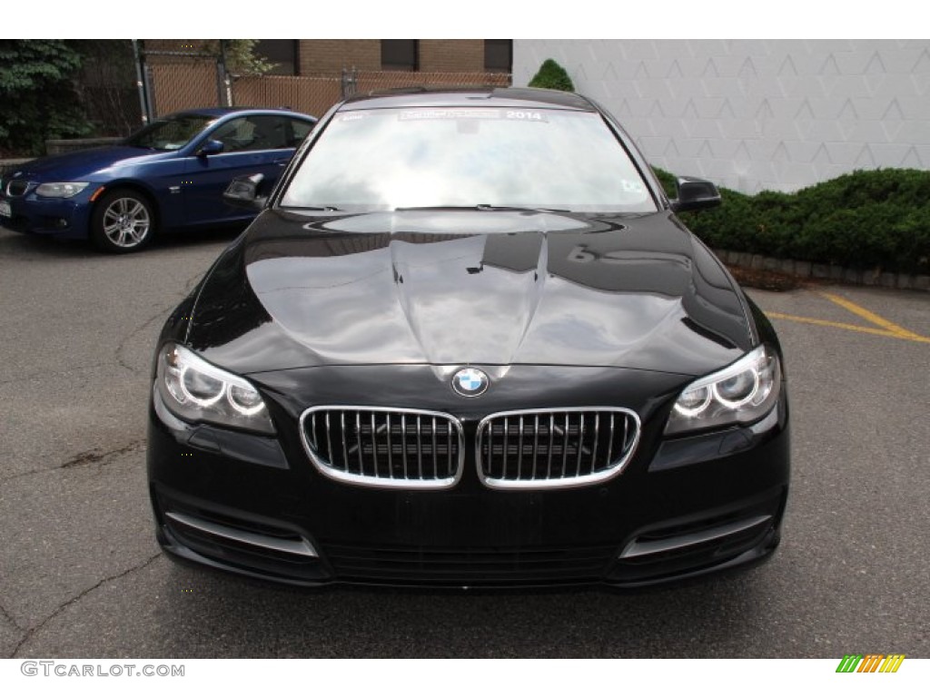 2014 5 Series 528i xDrive Sedan - Jet Black / Black photo #7