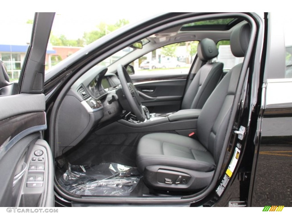 Black Interior 2014 BMW 5 Series 528i xDrive Sedan Photo #93818275