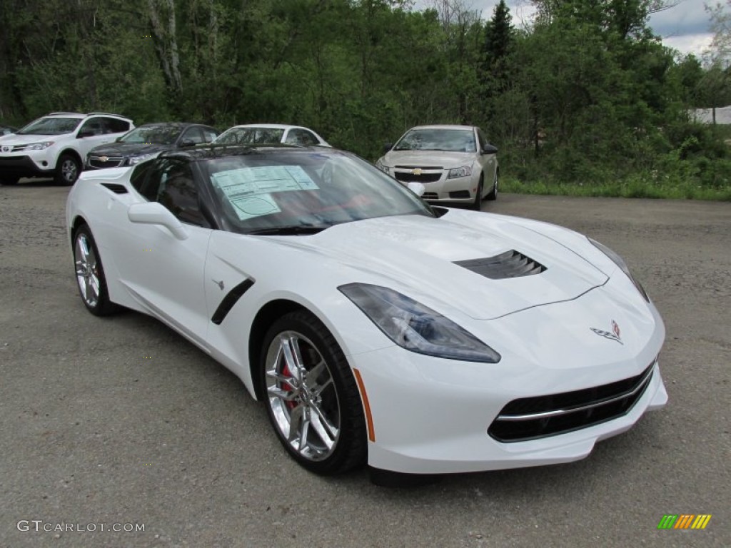 Arctic White 2014 Chevrolet Corvette Stingray Coupe Z51 Exterior Photo #93818770