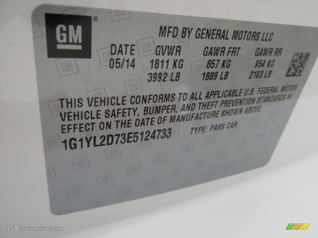 2014 Corvette Stingray Coupe Z51 - Arctic White / Adrenaline Red photo #19