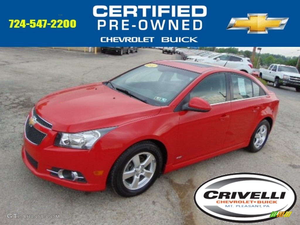 2012 Cruze LT/RS - Victory Red / Jet Black/Sport Red photo #1