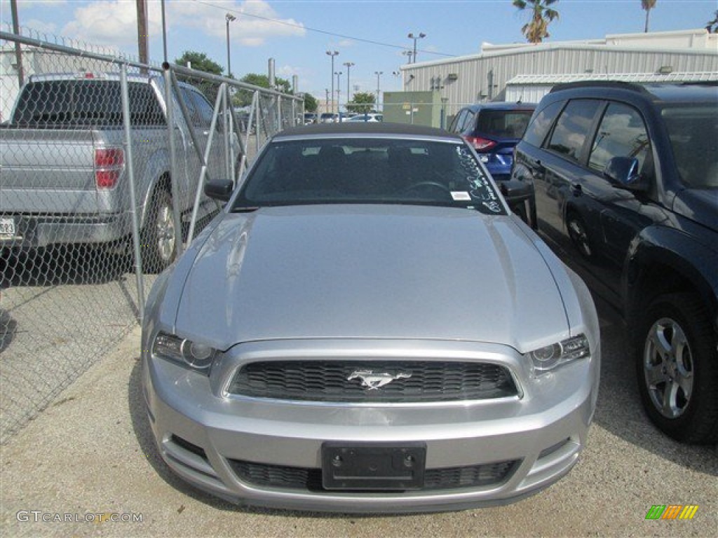 2014 Mustang V6 Convertible - Ingot Silver / Charcoal Black photo #1