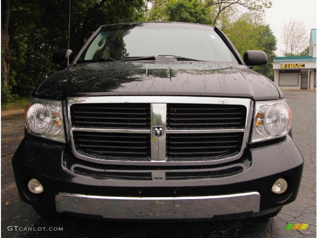 2008 Durango Limited 4x4 - Brilliant Black / Khaki Two-Tone photo #2