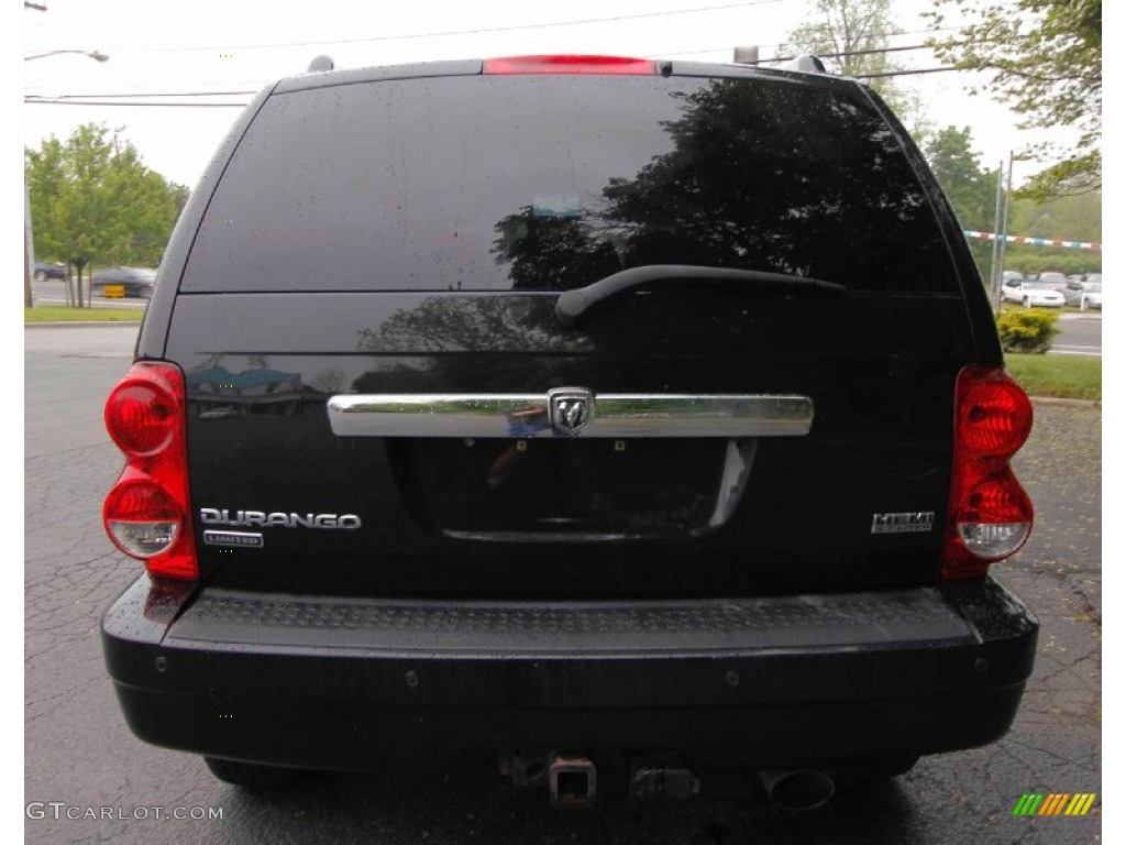 2008 Durango Limited 4x4 - Brilliant Black / Khaki Two-Tone photo #5