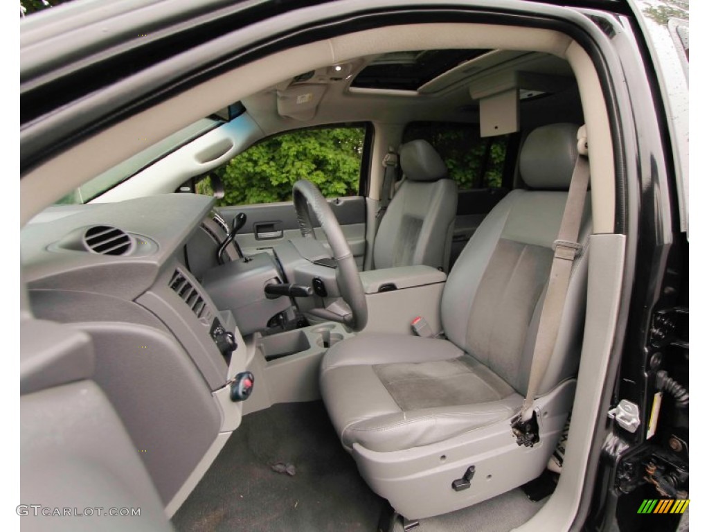 2008 Durango Limited 4x4 - Brilliant Black / Khaki Two-Tone photo #11