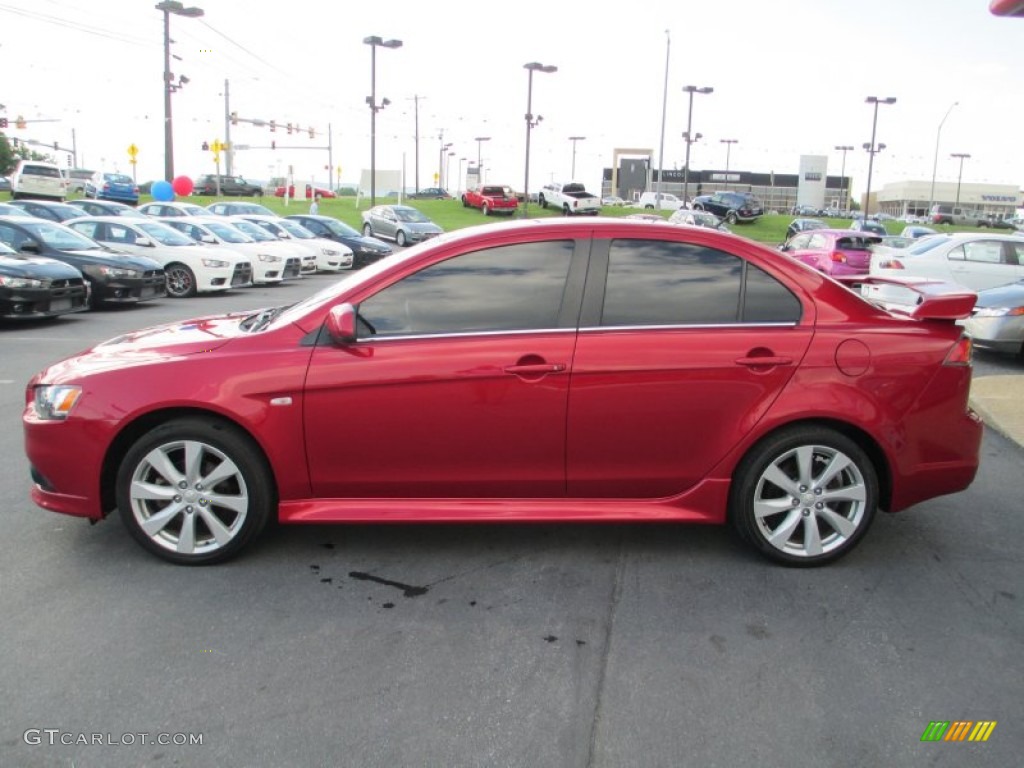 Rally Red Metallic 2012 Mitsubishi Lancer RALLIART AWD Exterior Photo #93825499