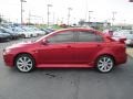 Rally Red Metallic 2012 Mitsubishi Lancer RALLIART AWD Exterior