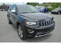 2014 Brilliant Black Crystal Pearl Jeep Grand Cherokee Overland 4x4  photo #2