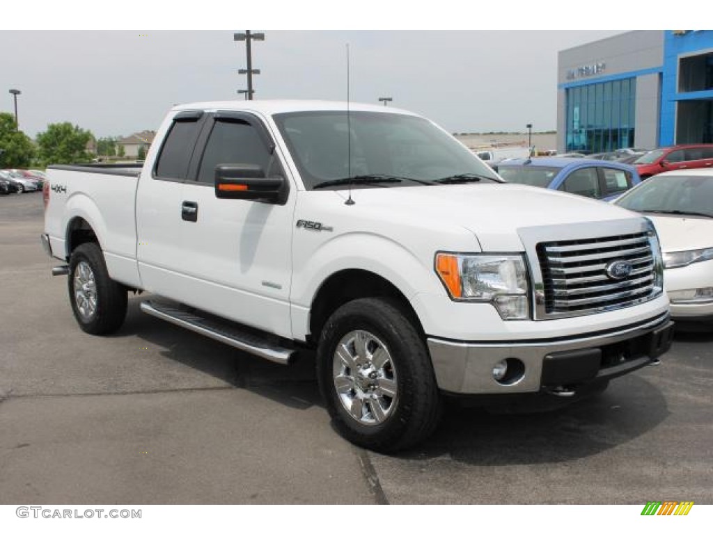 Oxford White 2011 Ford F150 XLT SuperCab 4x4 Exterior Photo #93828775