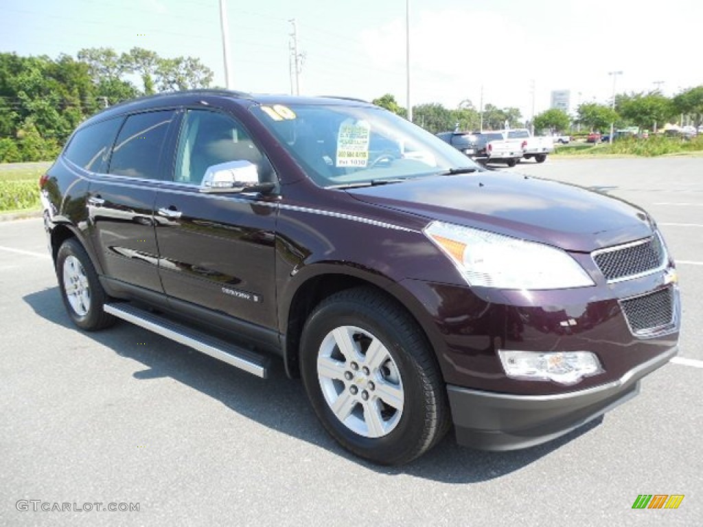 Dark Cherry Metallic 2010 Chevrolet Traverse LT Exterior Photo #93830638
