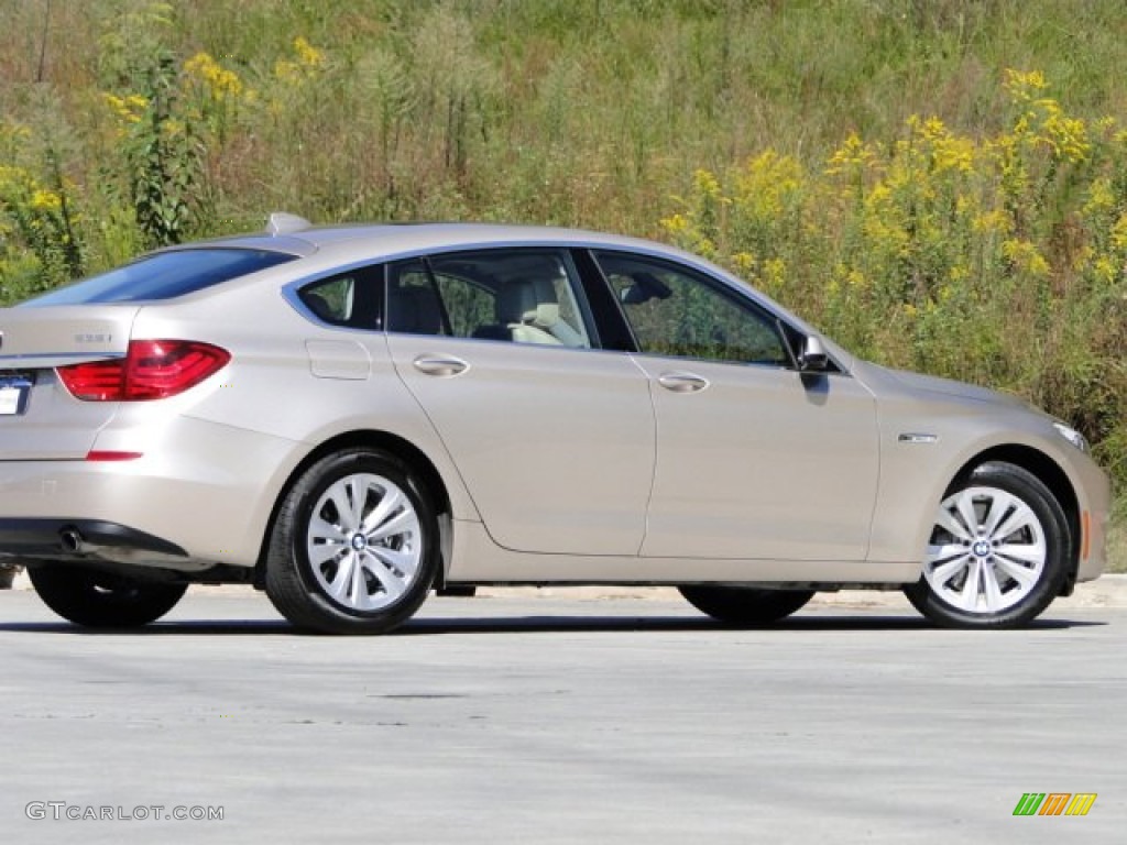 2010 5 Series 535i Gran Turismo - Milano Beige Metallic / Venetian Beige Dakota Leather photo #7