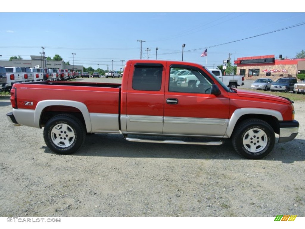 2004 Silverado 1500 Z71 Extended Cab 4x4 - Victory Red / Dark Charcoal photo #6