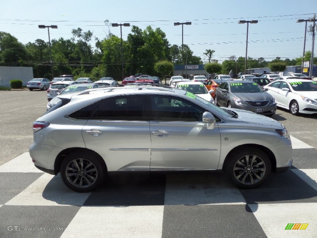 2013 RX 350 F Sport AWD - Silver Lining Metallic / Black/Ebony Birds Eye Maple photo #3