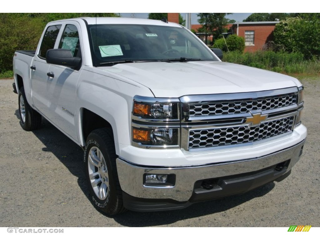 2014 Silverado 1500 LT Crew Cab 4x4 - Summit White / Jet Black/Dark Ash photo #1