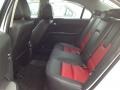 2012 Ford Fusion Sport Red Interior Rear Seat Photo