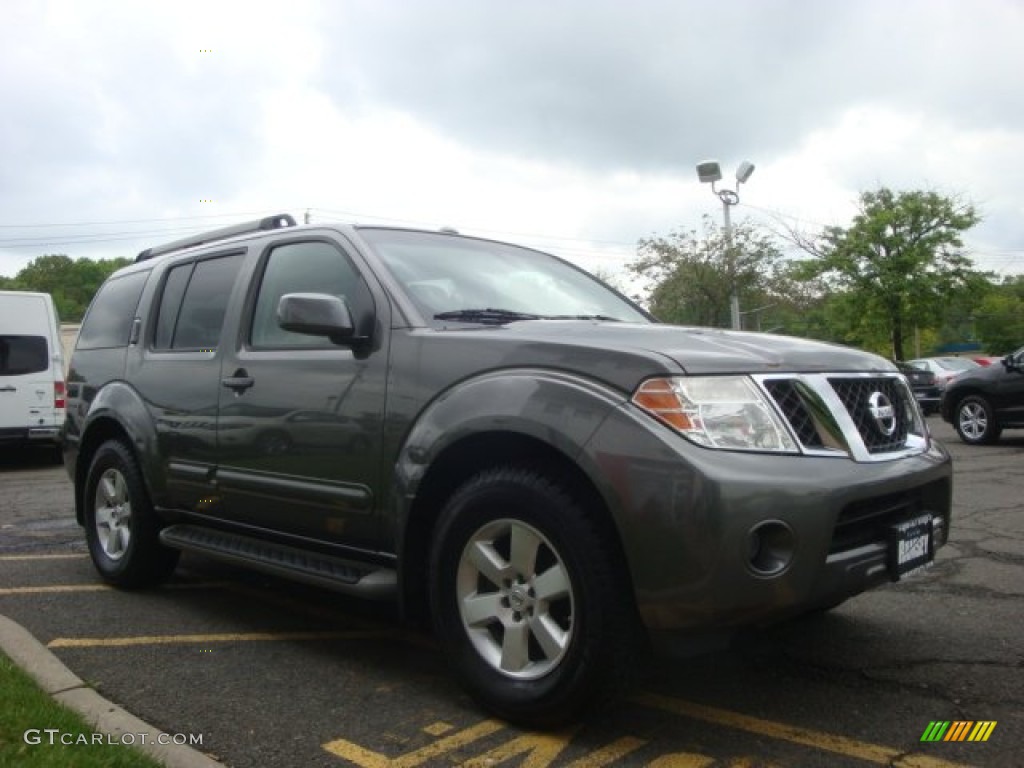 2008 Pathfinder SE 4x4 - Storm Gray / Graphite photo #3