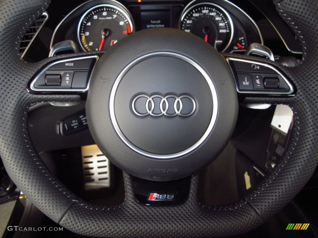 2014 RS 5 Coupe quattro - Phantom Black Pearl / Black/Rock Gray photo #17