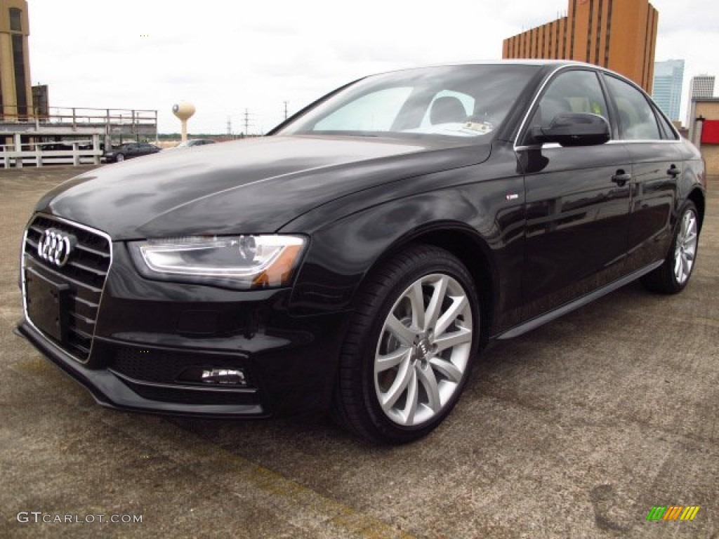 2014 A4 2.0T Sedan - Phantom Black Pearl / Chestnut Brown/Black photo #5