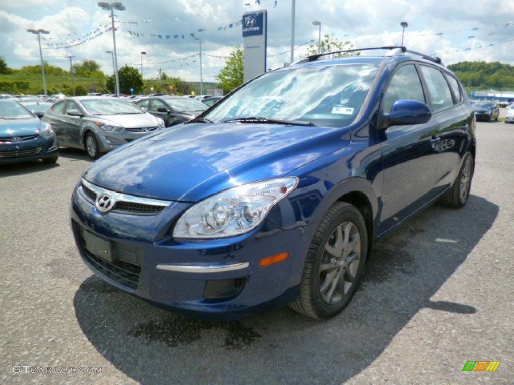 2012 Elantra GLS Touring - Atlantic Blue / Black photo #3