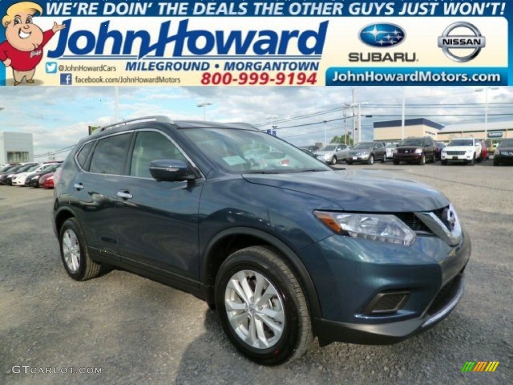 2014 Rogue SV AWD - Graphite Blue / Charcoal photo #1