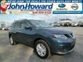 2014 Graphite Blue Nissan Rogue SV AWD  photo #1