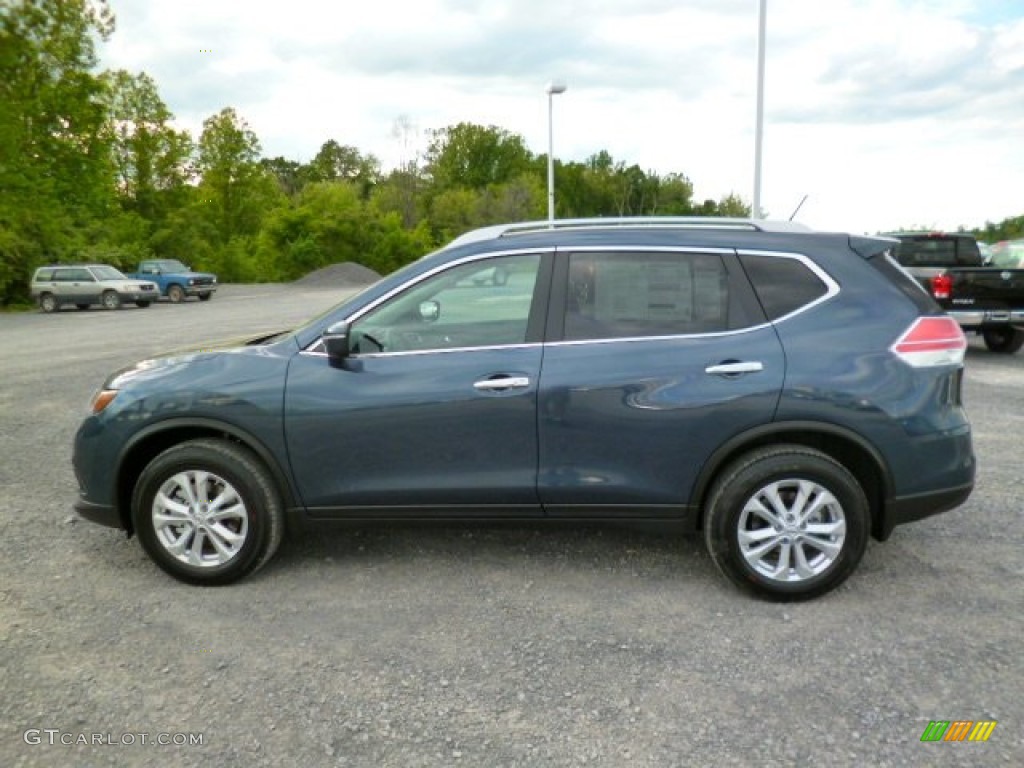 Graphite Blue 2014 Nissan Rogue SV AWD Exterior Photo #93845260