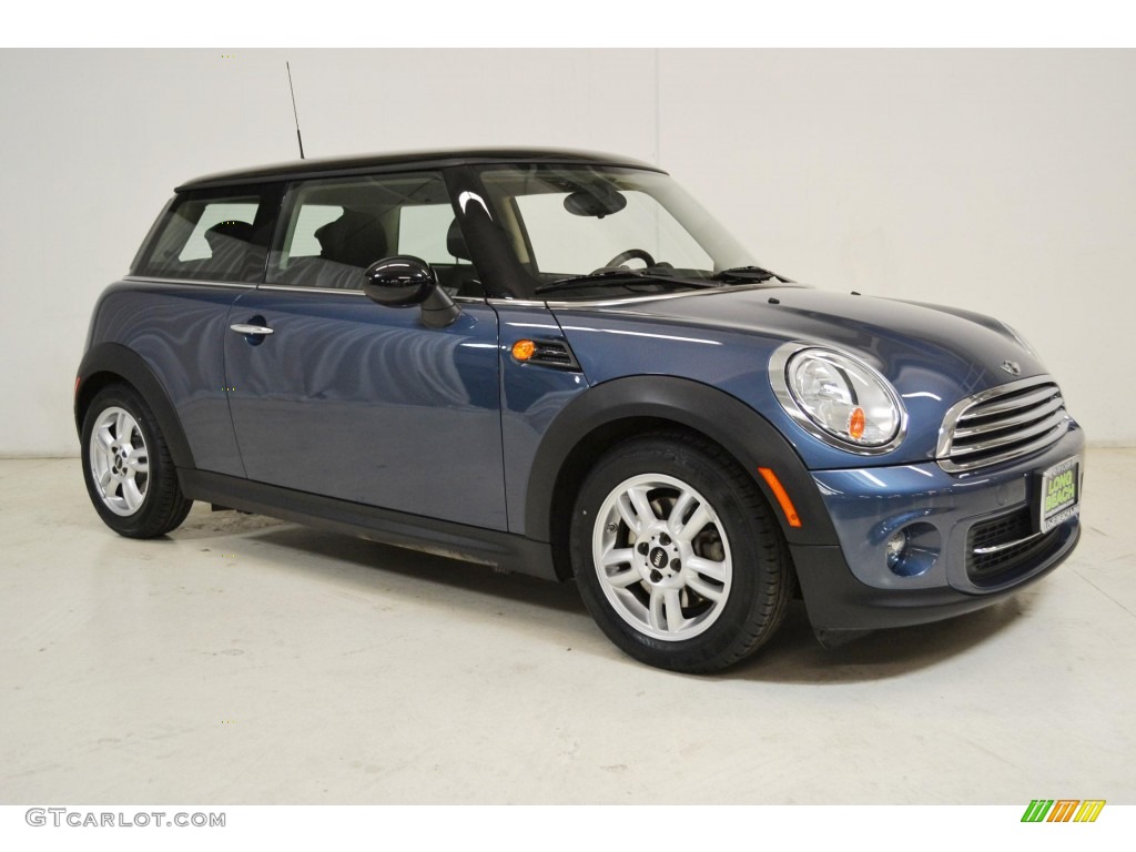 2011 Cooper Hardtop - Horizon Blue Metallic / Carbon Black photo #2