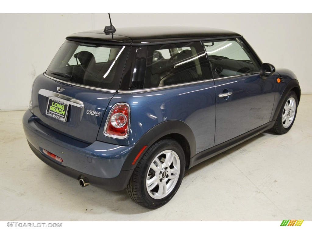 2011 Cooper Hardtop - Horizon Blue Metallic / Carbon Black photo #5